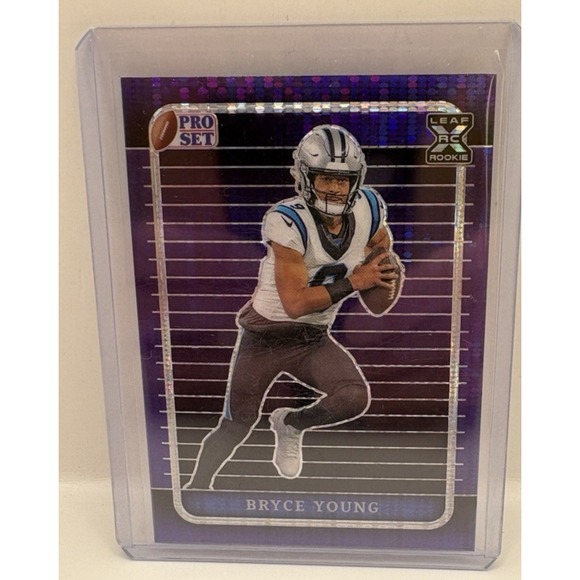 2023 Leaf Pro Set Bryce Young Purple RC #74 /4 Rookie Card Panthers - Picture 1 of 2